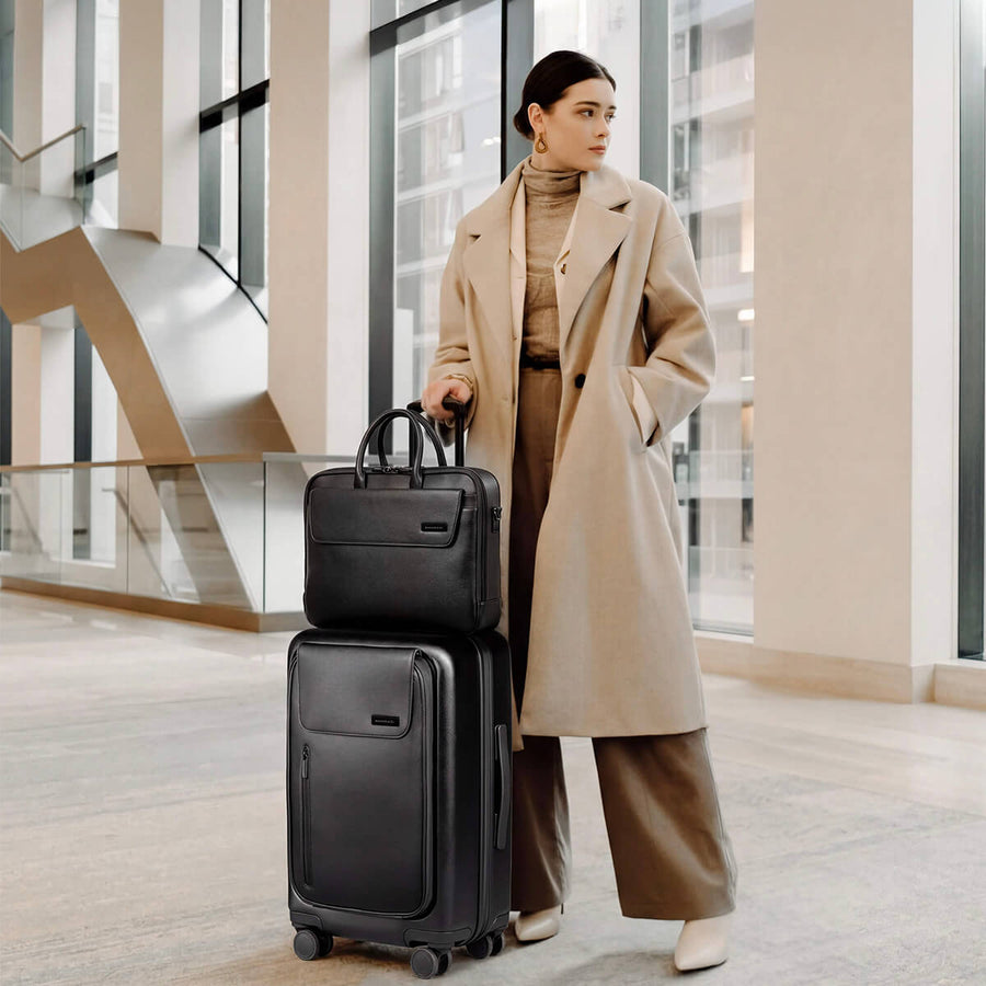 Maverick & Co. - Mercator Double-Zip Leather Briefcase