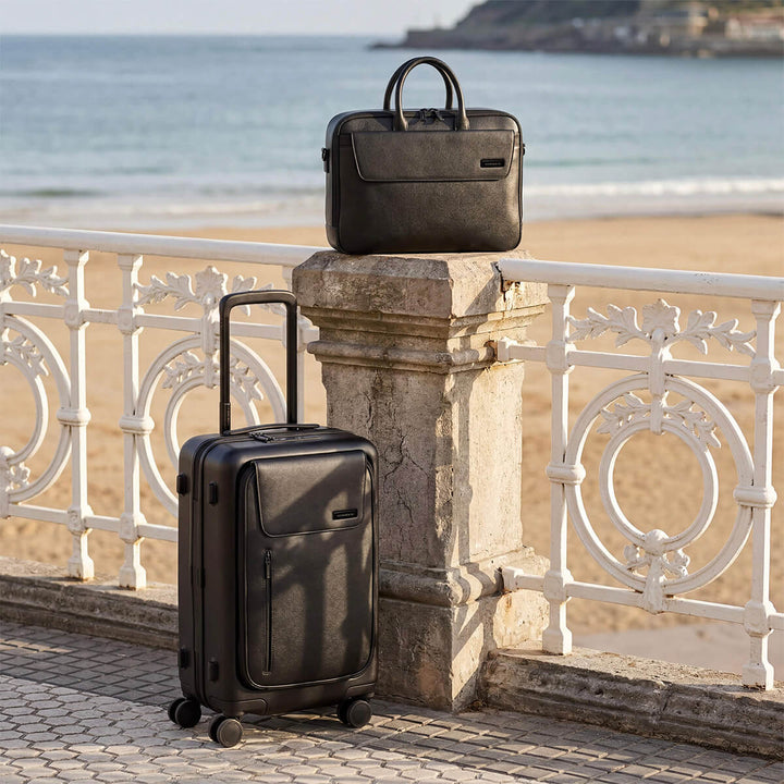Maverick & Co. - Mercator Double-Zip Leather Briefcase