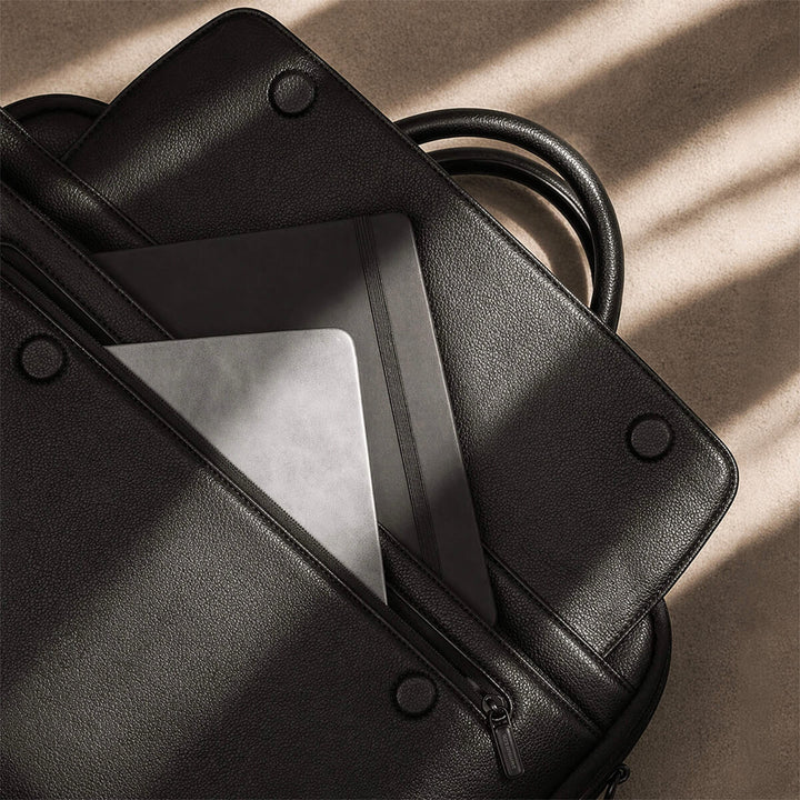 Maverick & Co. - Mercator Double-Zip Leather Briefcase