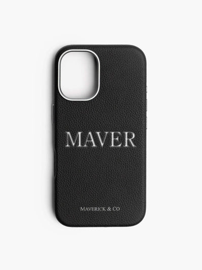 Maverick & Co. - Pebbled Leather Phone Case #size_iphone-16