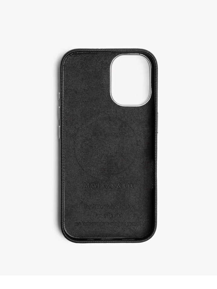 Maverick & Co. - Pebbled Leather Phone Case #size_iphone-16