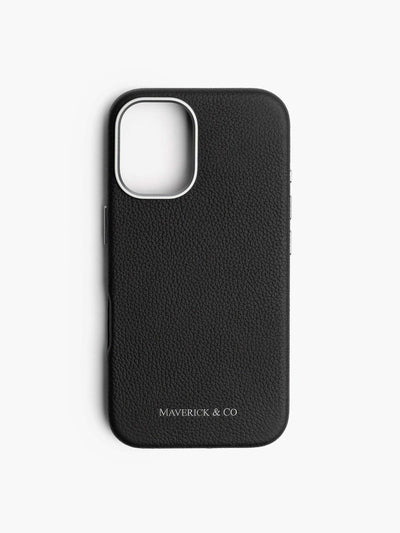 Maverick & Co. - Pebbled Leather Phone Case #size_iphone-16