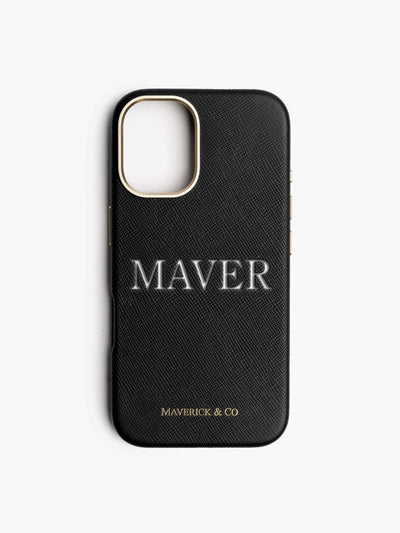 Maverick & Co. Saffiano Leather Phone Case #size_iphone-16