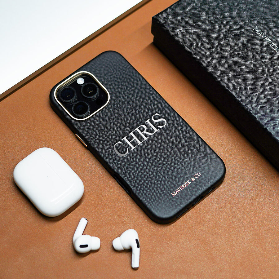 Maverick & Co. - Saffiano Leather Phone Case