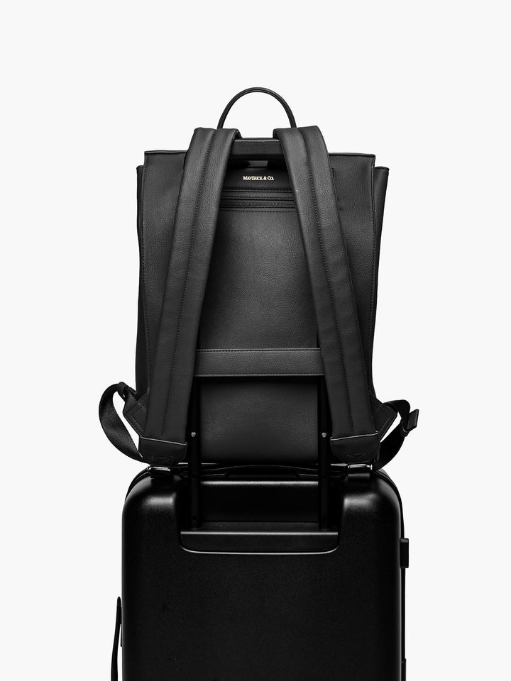 Maverick & Co. - Sonnet Leather Backpack #color_black