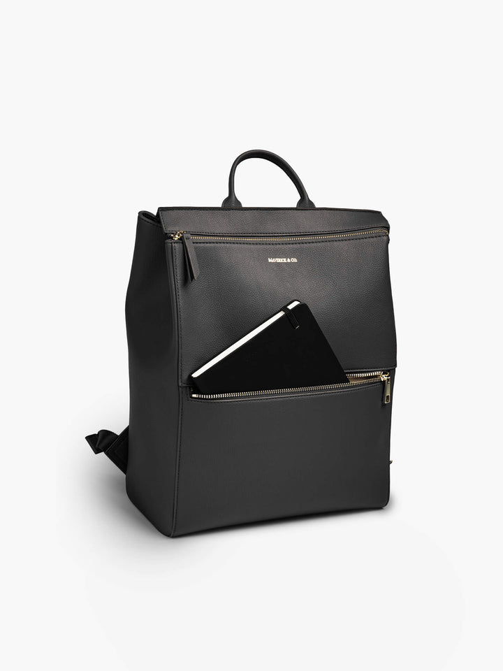 Maverick & Co. - Sonnet Leather Backpack #color_black