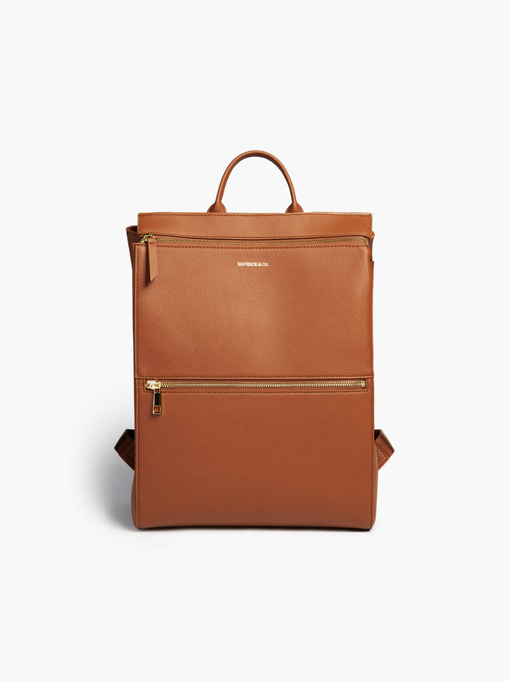Maverick & Co. - Sonnet Leather Backpack #color_cognac