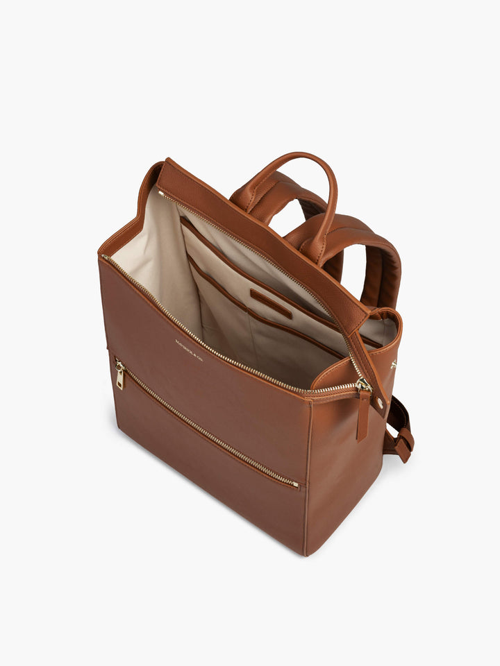 Maverick & Co. - Sonnet Leather Backpack #color_cognac