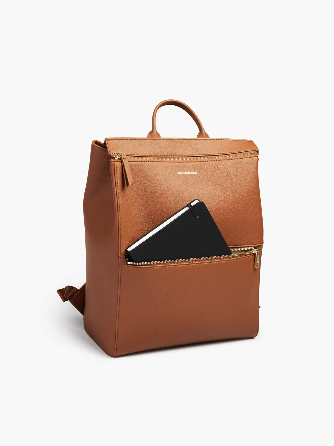 Maverick & Co. - Sonnet Leather Backpack #color_cognac