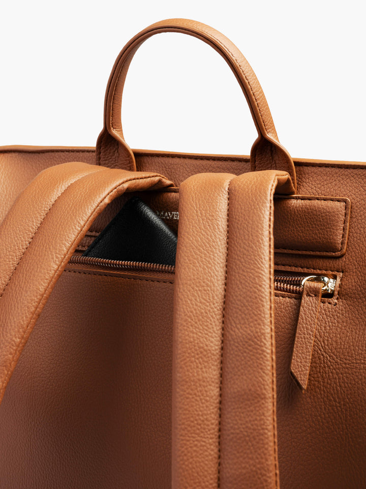 Maverick & Co. - Sonnet Leather Backpack #color_cognac