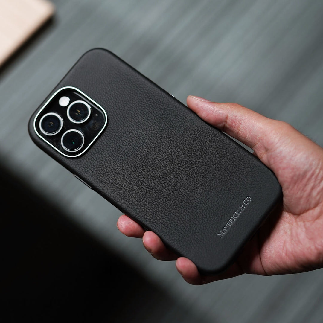 Maverick & Co. - Pebbled Leather Phone Case