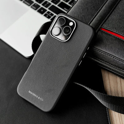 Maverick & Co. - Pebbled Leather Phone Case