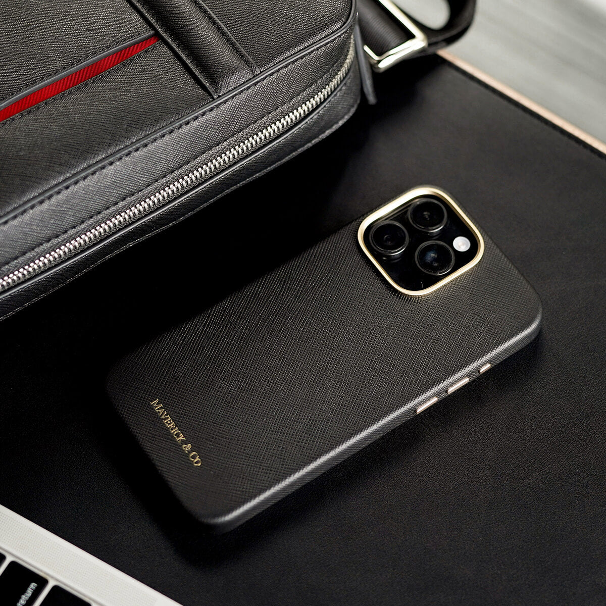 Maverick & Co. - Saffiano Leather Phone Case