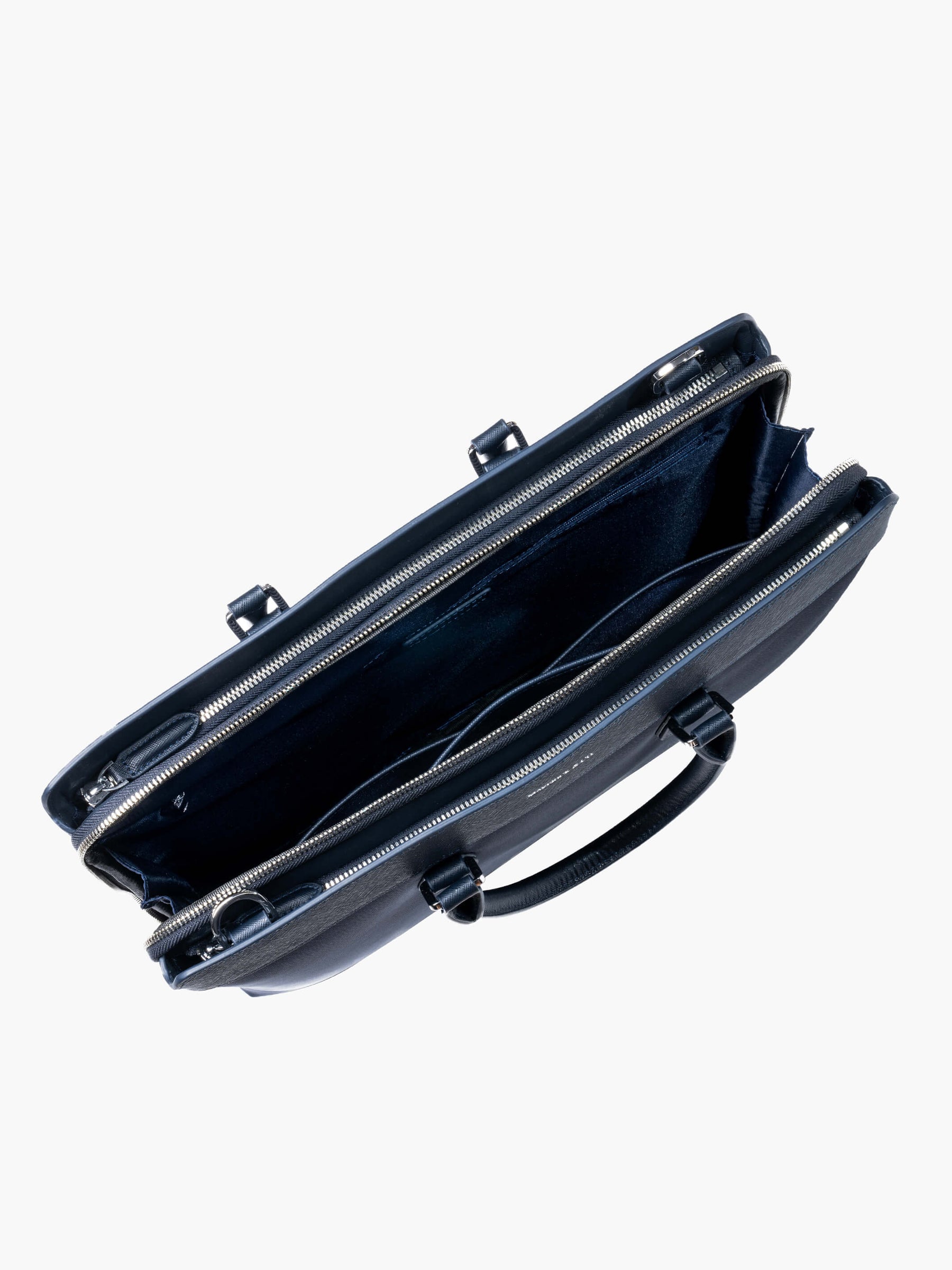 Alpha Leather-Trimmed Briefcase-1