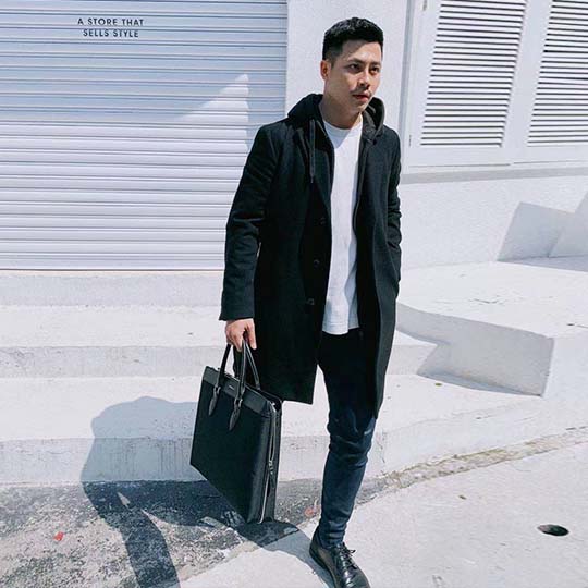 Maverick & Co. - Alpha Leather-Trimmed Briefcase