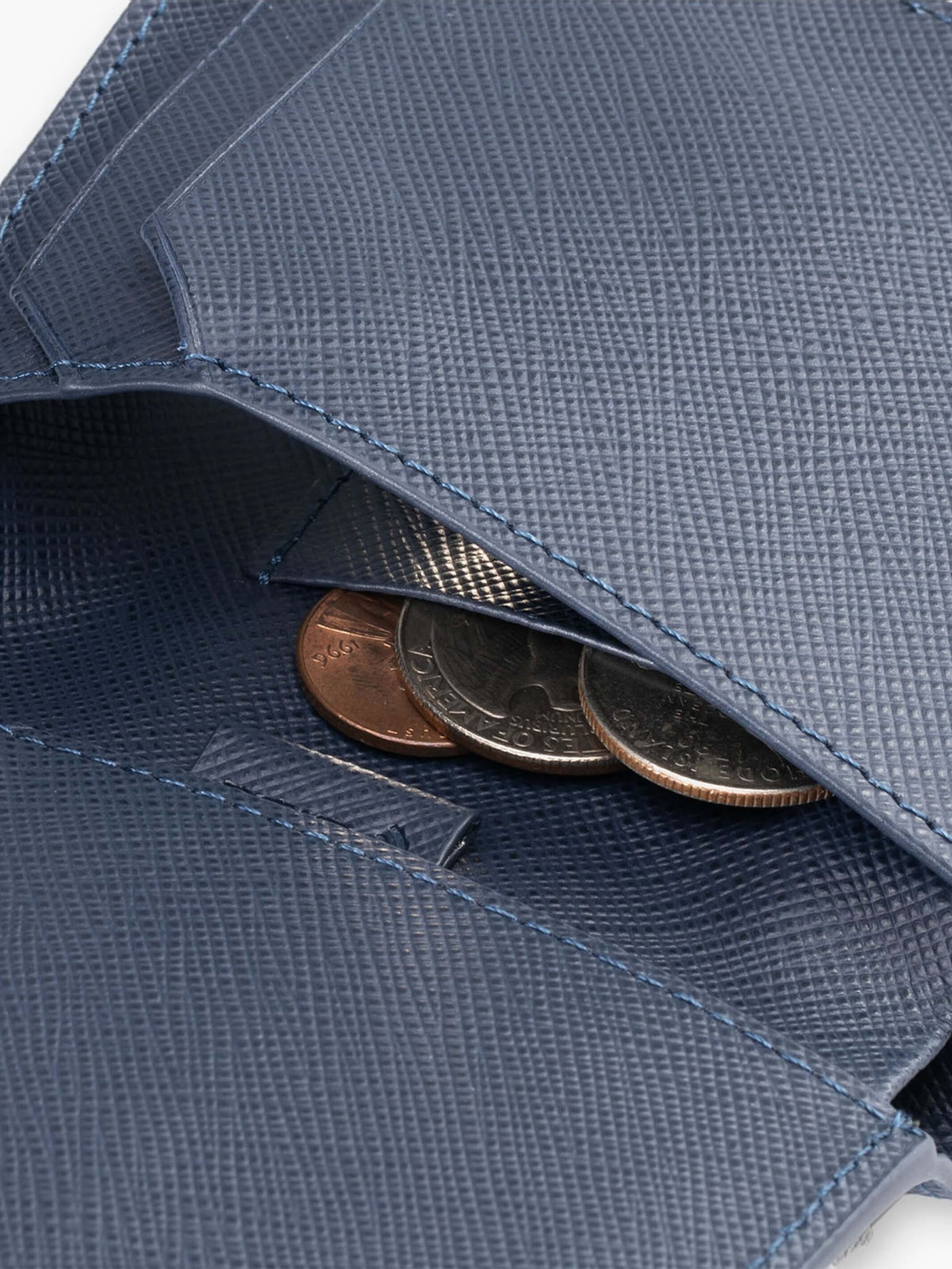 Maverick & Co. - Cosmopolitan Pocket Leather Wallet #color_all-navy