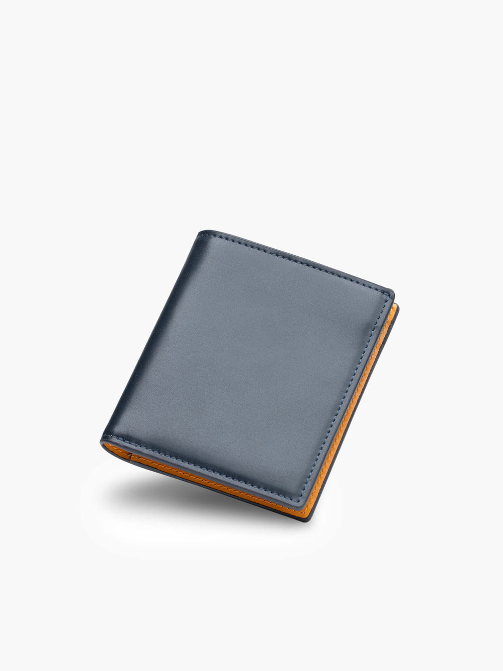 Maverick & Co. - Cosmopolitan Pocket Leather Wallet #color_navy-orange