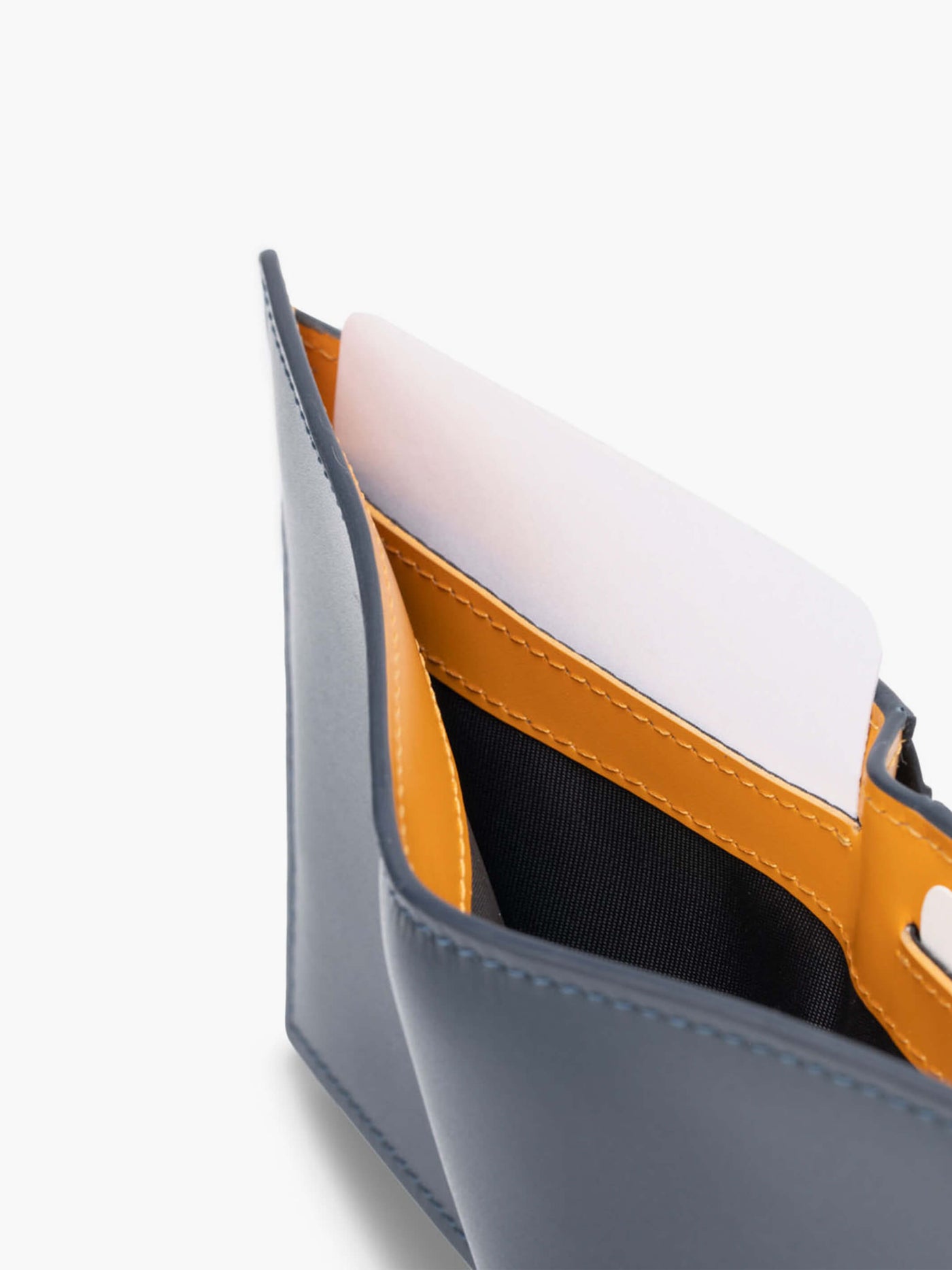 Maverick & Co. - Cosmopolitan Slim Leather Wallet #color_navy-orange