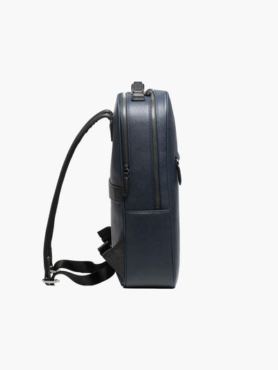 Maverick & Co. - Earthen Recycled Leather Backpack #color_navy