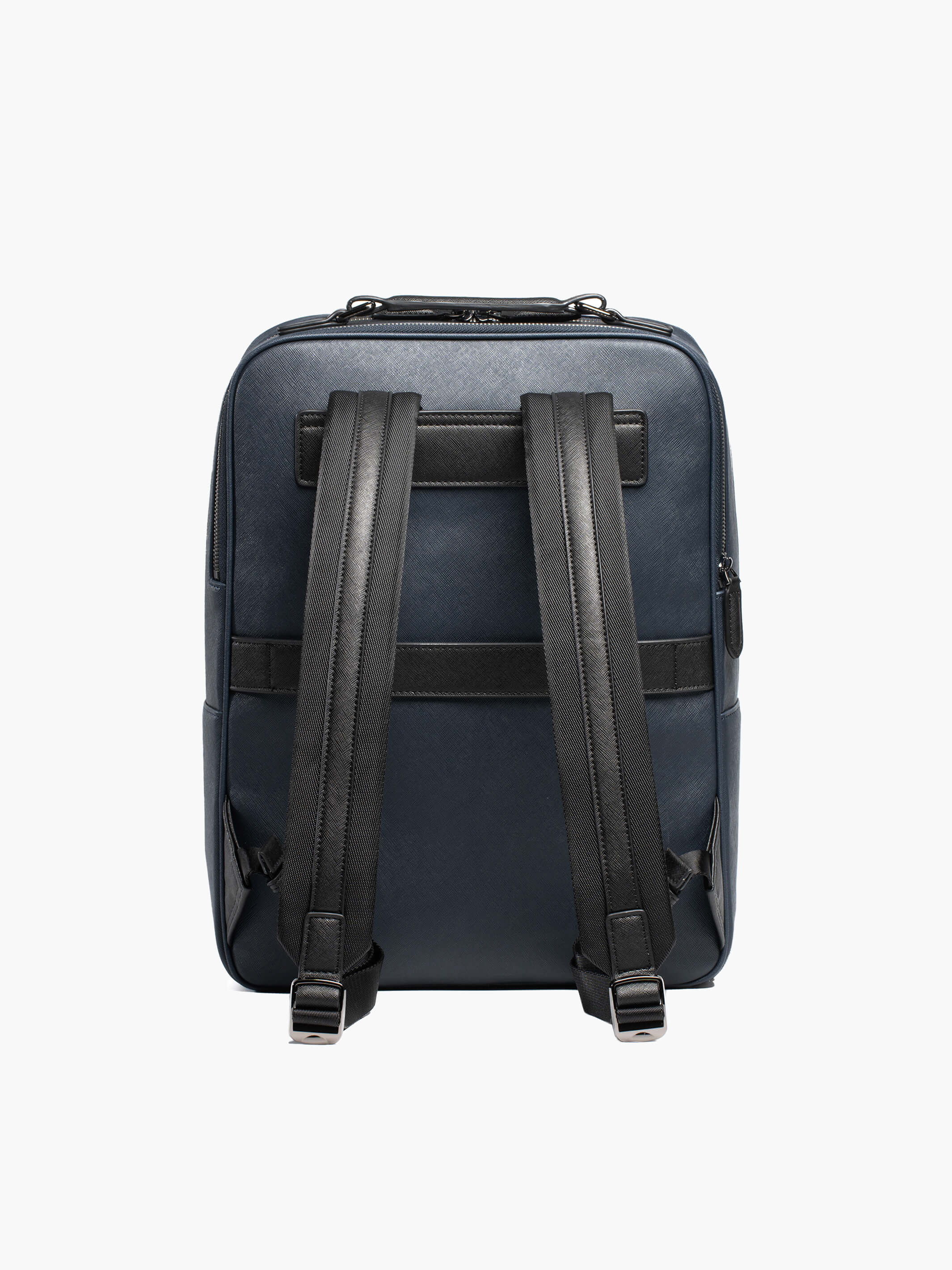 Maverick & Co. - Earthen Recycled Leather Backpack #color_navy