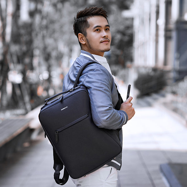 Maverick & Co. Earthen Recycled Leather Backpack in Black