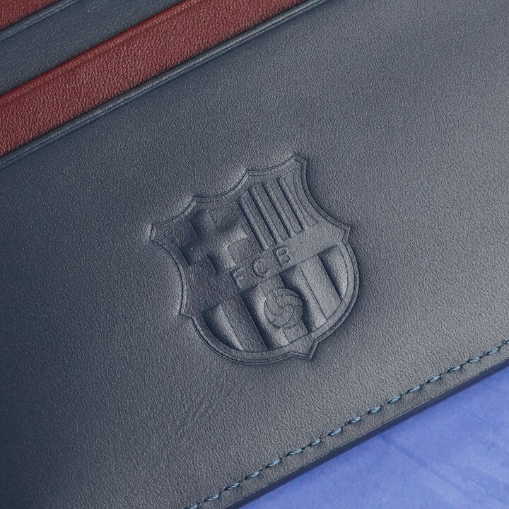 Maverick & Co. - FC Barcelona Slim Leather Unisex Wallet Navy
