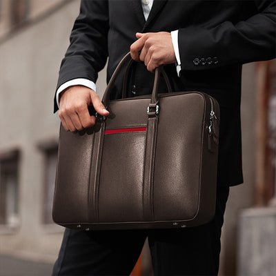 Manhattan Deluxe Leather Briefcase – Maverick & Co.