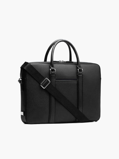 Maverick & Co. - Manhattan Leather Briefcase #color_black