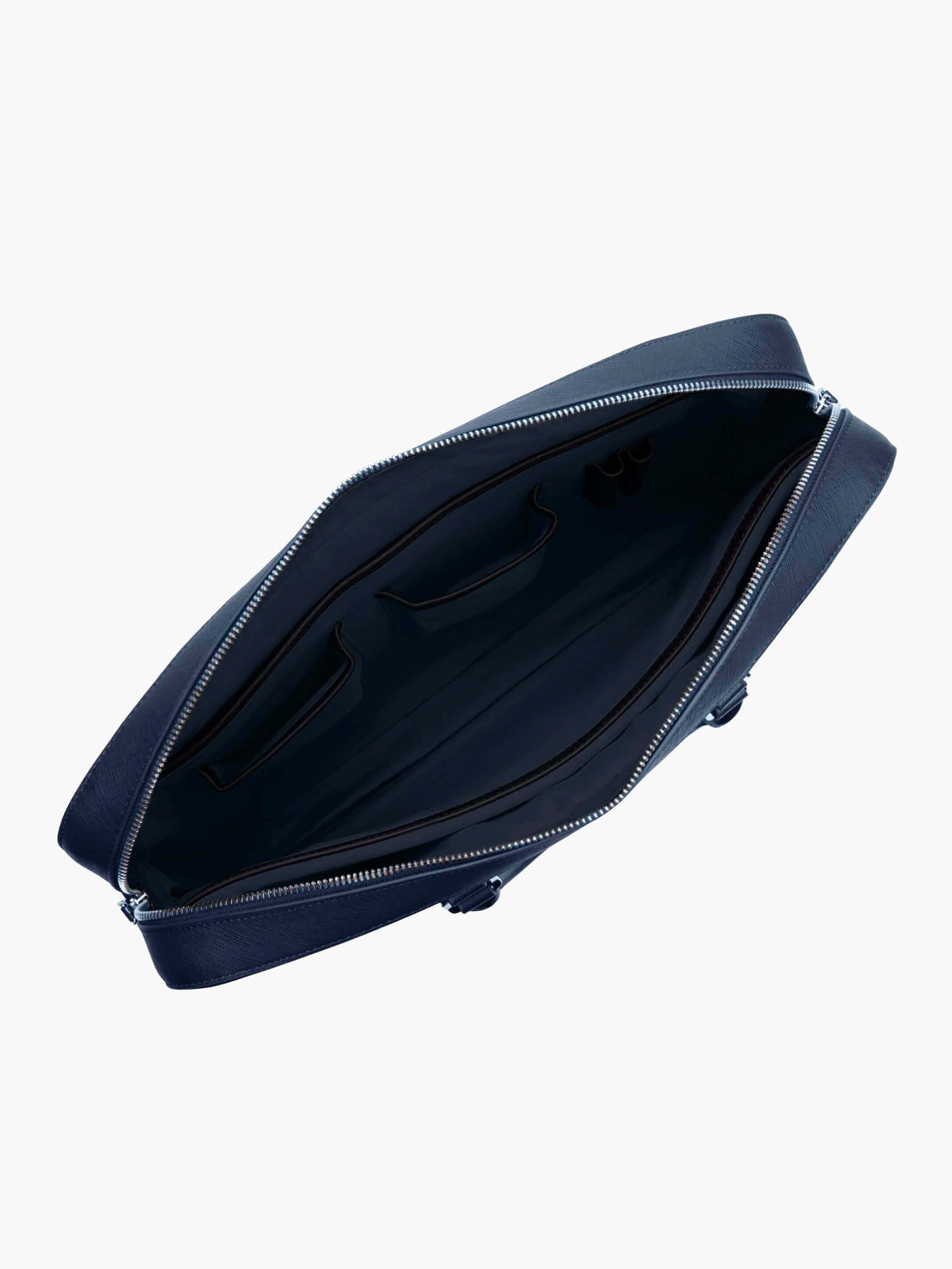 Maverick & Co. - Manhattan Leather Briefcase #color_navy