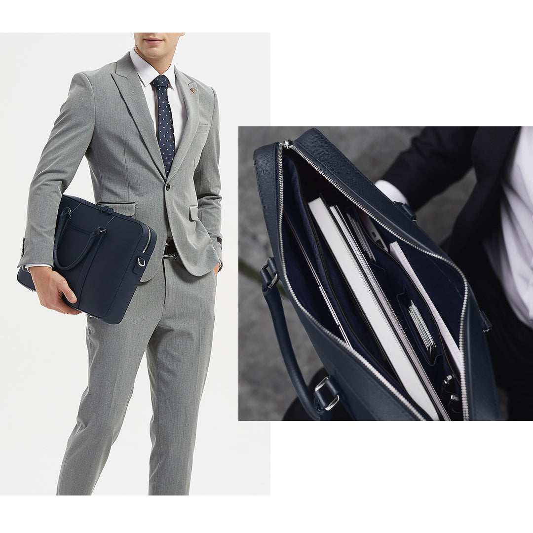 Maverick & Co. - Manhattan Monochrome Leather Briefcase