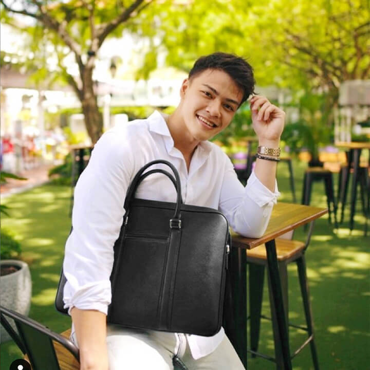 Maverick & Co. - Manhattan Monochrome Leather Briefcase