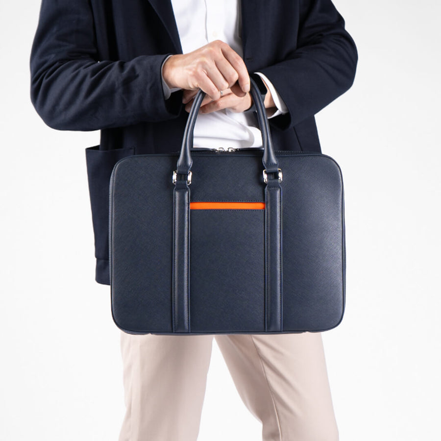 Maverick & Co. - Manhattan Slim Leather Briefcase